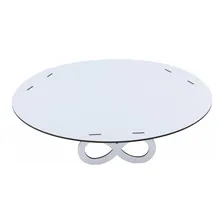 Porta Bolo Redondo Provençal Linha Premium - Mdf Branco Foto mini 1