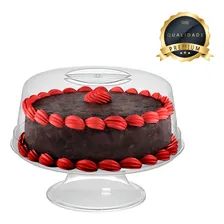 Porta Bolos Boleira Em Acrilico Com Pedestal Pequeno Ótimo Foto mini  3
