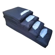 Porta Bolsa Sacola Sacolinha Plástica Feira Loja Cor Preto Lisa Foto mini 1
