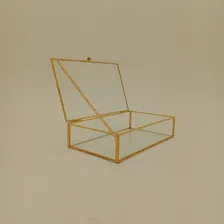 Porta Caixa Organizador Joias Vidro 5x20x12cm Decorativo Foto mini 3