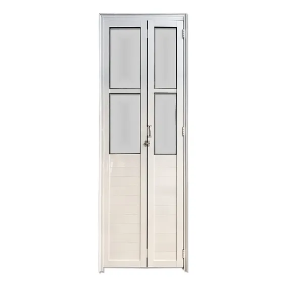 Porta Camarão Lambril Com Vidro E 210 X 100 AlumÃnio Branco Foto 1
