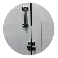 Porta Camarão Lambril Com Vidro E 210 X 100 AlumÃnio Branco Foto mini 2