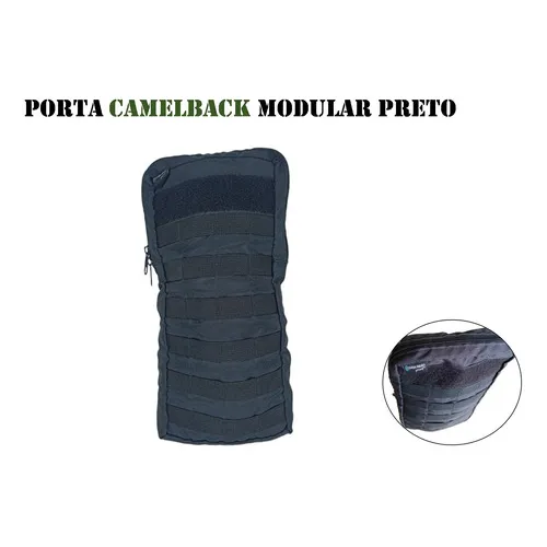 Porta Camelback Modular P| Colete Tático Militar Cor Preto Foto 1