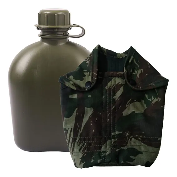 Porta Cantil Camuflado Termico Agua Cooler Garrafa Bolsa Foto 1