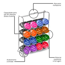 Porta Capsulas De Café Dolcegusto Arthi Cor Cromado Foto mini 3