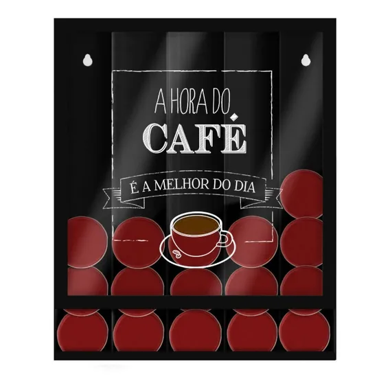 Porta Cápsulas Hora Do Café Modelo Universal De Parede Foto 1