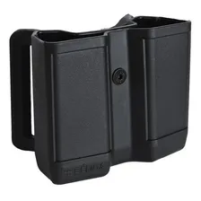 Porta Carregador Duplo Passador Preto Tático PolĂmero BĂ©lica Foto mini 1