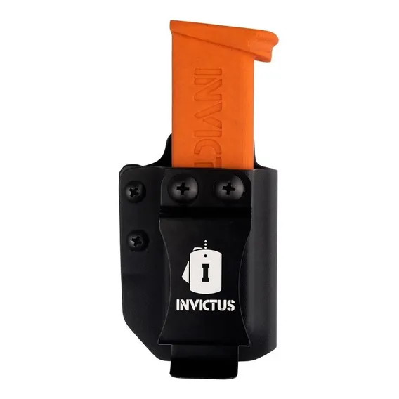 Porta Carregador Velado Invictus Single Universal Em Kydex Cor Preto Foto 1