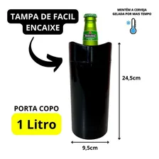 Porta Cerveja Termica 1l Camisinha Porta Cerveja 12 Unidades Cor Preto Foto mini 4