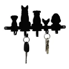 Porta Chave Chaveiro Coleira Guia Cão Cachorro Pet Aço Epóxi Cor Preto Foto mini 1