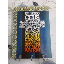 Porta Chave Pai Nosso Mdf Foto mini 3