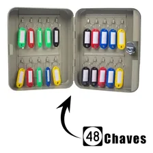 Porta Chaves Claviculário Cofre Armário De 48 Chaves Wester Foto mini 3