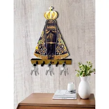 Porta Chaves Decorativo Nossa Senhora Aparecida Parede Mdf Foto  mini 1