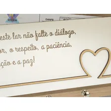 Porta Chaves E Cartas Paz Em Familia Foto mini 3