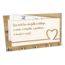 Porta Chaves E Cartas Paz Em Familia Foto mini 1