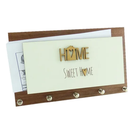 Porta Chaves E Cartas Sweet Home Foto 1
