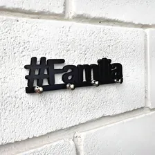 Porta Chaves Família Mdf Madeira Decoração Pendurar Foto mini  3