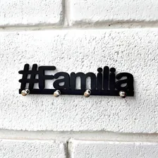 Porta Chaves Família Mdf Madeira Decoração Pendurar Foto mini  2