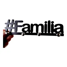 Porta Chaves Família Mdf Madeira Decoração Pendurar Foto  mini 1