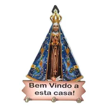 Porta Chaves Nossa Senhora Aparecida De Pendurar Mdf Foto  mini 1