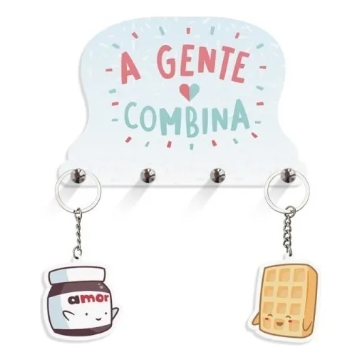Porta Chaves Nutella E Bolacha Agente Combina + Chaveiros Foto 1