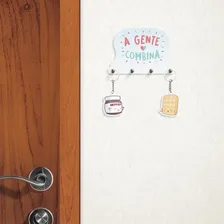 Porta Chaves Nutella E Bolacha Agente Combina + Chaveiros Foto mini 3