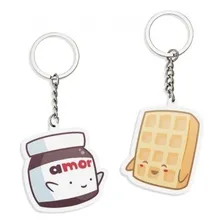 Porta Chaves Nutella E Bolacha Agente Combina + Chaveiros Foto mini 4