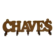 Porta Chaves Parede Mdf Chaveiro Madeira Foto  mini 1