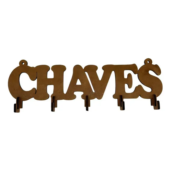 Porta Chaves Parede Mdf Chaveiro Madeira Foto 1