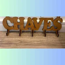 Porta Chaves Parede Mdf Chaveiro Madeira Foto mini  3
