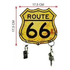 Porta Chaves Route 66 Vintage Retro Decoração Parede Foto mini 3