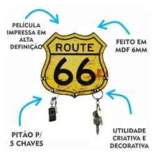 Porta Chaves Route 66 Vintage Retro Decoração Parede Foto mini 4