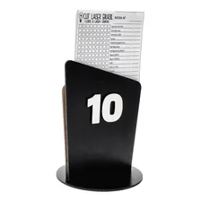 Porta Comanda Em Mdf Preto Numeros Para Mesa. Kit 20 Unidade Foto mini  2