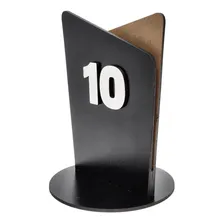 Porta Comanda Em Mdf Preto Numeros Para Mesa. Kit 20 Unidade Foto mini  3