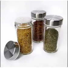 Porta Condimentos Tempero Inox Giratório 12 Potes Foto mini 4