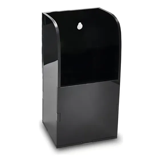 Porta Controle Remoto Em AcrÃlico Preto Foto 1
