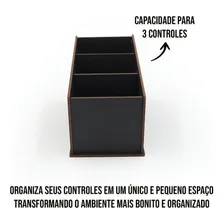 Porta Controle Remotos Pintura Com 3 Divisórias Em Mdf Foto mini  3