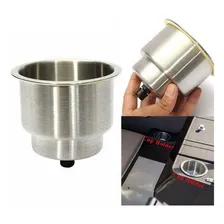 Porta Copo Em Aço Inox De Embutir 110mm Foto mini 4