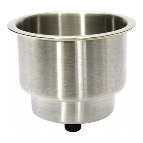 Porta Copo Em Aço Inox De Embutir 110mm Foto 1