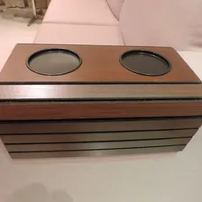 Porta Copo Sofá Esteira Bandeja Braço Flexível De Madeira Foto mini 4