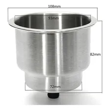 Porta Copos De Embutir Em Aço Inox Para Barcos E Lanchas Foto mini 4
