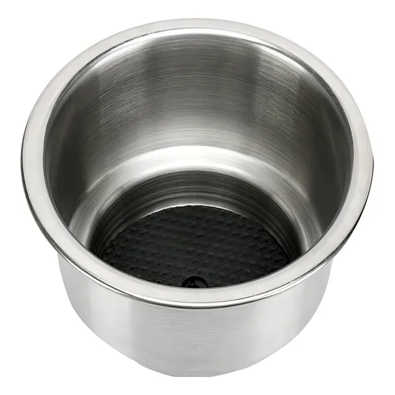 Porta Copos De Embutir Em Aço Inox Para Barcos E Lanchas Foto 1
