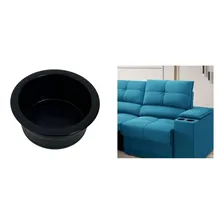 Porta Copos De Embutir Plástico Preto - Lancha Barco Sofá Liso Foto mini 3