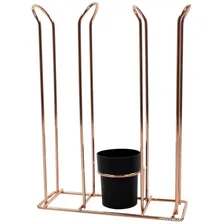 Porta Copos Descartáveis Organizador De Sachês - Rosé Gold Foto mini 3