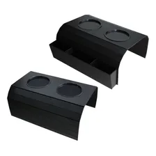 Porta Copos E Controle Remotos Braço Sofá Mdf Preto Esteiras Lisa Foto mini 1