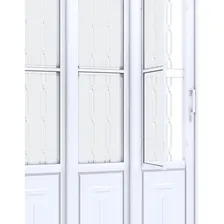 Porta Correr De Aço Lucasa Lucasa Cor Branco Natural 1.5m X 2.13m Foto mini 2