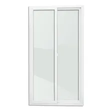 Porta Correr Pvc Itec 2f.210 X 120 V.liso Temperado Brimak Cor Branco Foto mini 1
