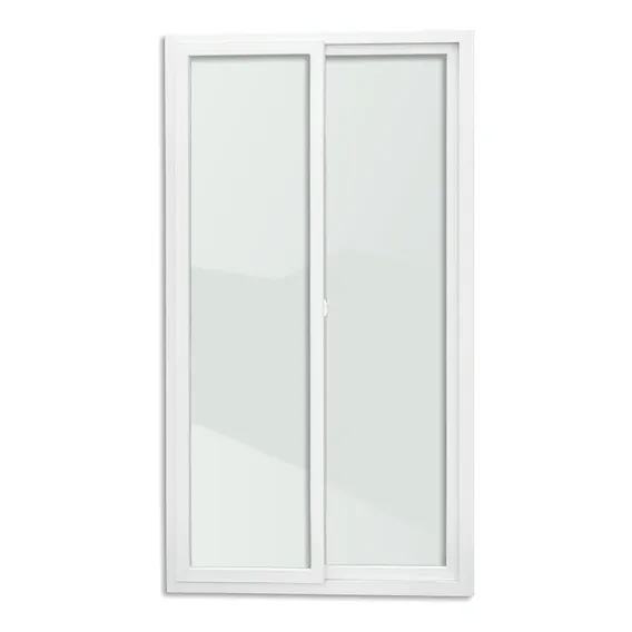 Porta Correr Pvc Itec 2f.210 X 120 V.liso Temperado Brimak Cor Branco Foto 1