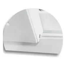 Porta Correr Pvc Itec 2f.210 X 120 V.liso Temperado Brimak Cor Branco Foto mini 3