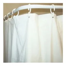 Porta Cortina Varão Tubo Em L Para Banheiro Box Canto Quina Foto mini 4